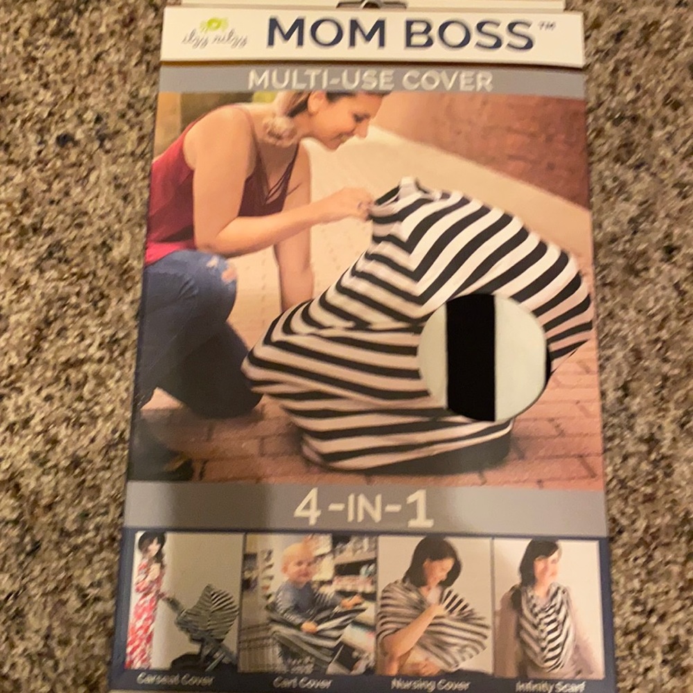 Multi use 4-in-1 nursing car seat cover